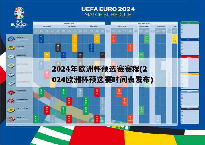2024年欧洲杯预选赛赛程(2024欧洲杯预选赛时间表发布)